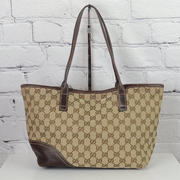 GUCCI Neutrals New Britt Canvas Tote - Picture 2 of 16